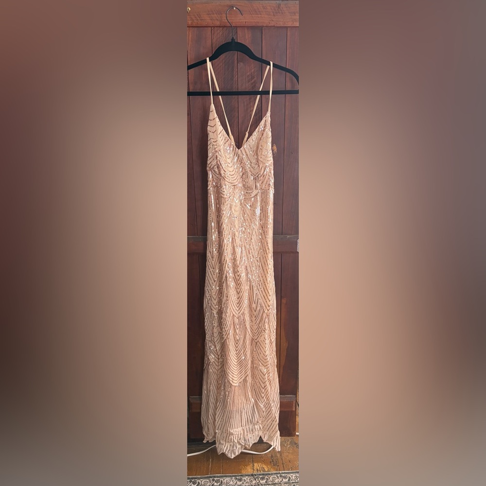 Gold Sequin Dress
